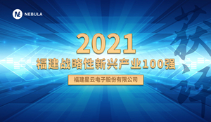 喜報！星云股份獲評“2021福建戰(zhàn)略性新興產(chǎn)業(yè)100強”